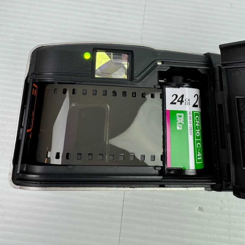 Minolta AF35 Big Finder SILVER Point & Shoot Film Camera Japan Works / Tested